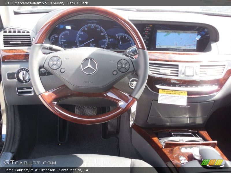 Black / Black 2013 Mercedes-Benz S 550 Sedan