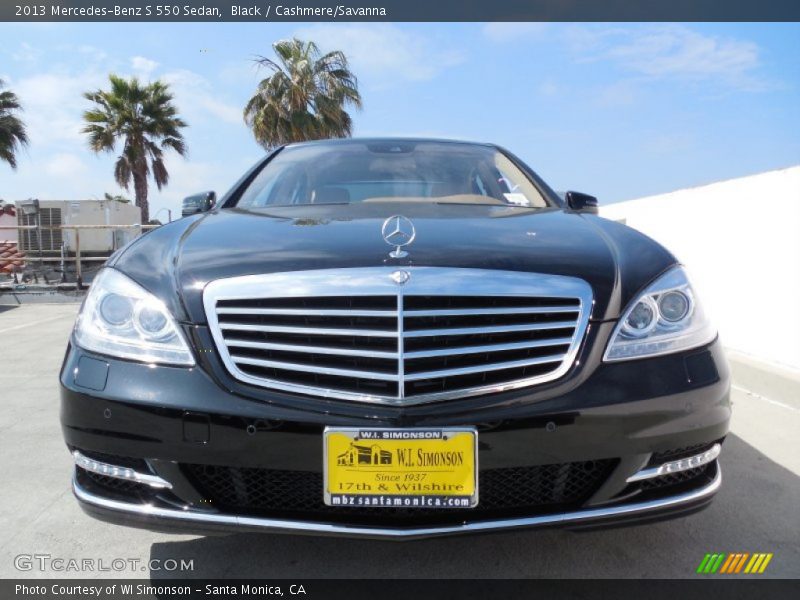 Black / Cashmere/Savanna 2013 Mercedes-Benz S 550 Sedan