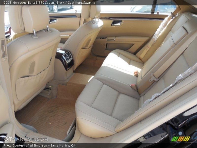 Black / Cashmere/Savanna 2013 Mercedes-Benz S 550 Sedan