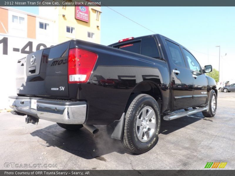 Galaxy Black / Almond 2012 Nissan Titan SV Crew Cab