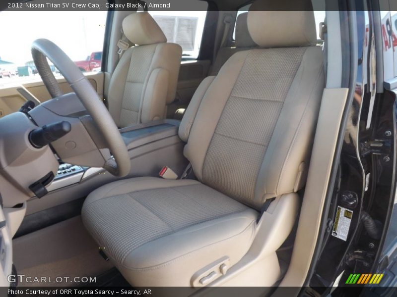 Galaxy Black / Almond 2012 Nissan Titan SV Crew Cab