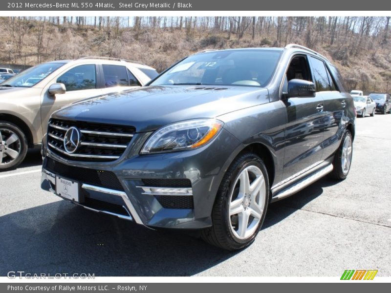 Steel Grey Metallic / Black 2012 Mercedes-Benz ML 550 4Matic