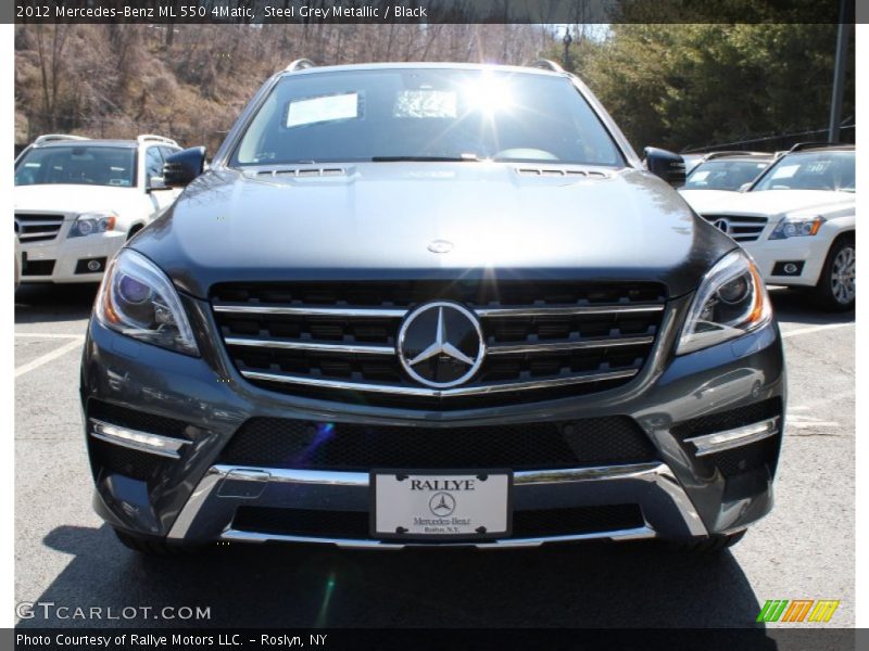 Steel Grey Metallic / Black 2012 Mercedes-Benz ML 550 4Matic