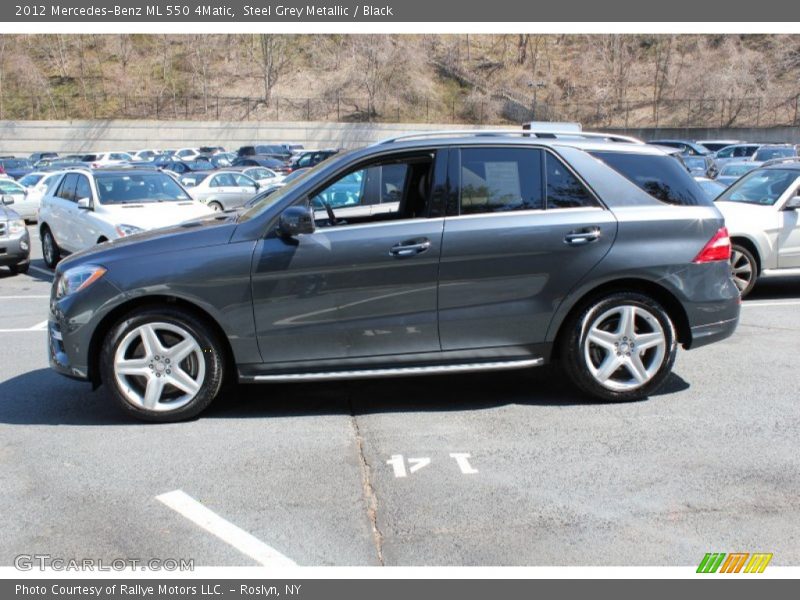 Steel Grey Metallic / Black 2012 Mercedes-Benz ML 550 4Matic