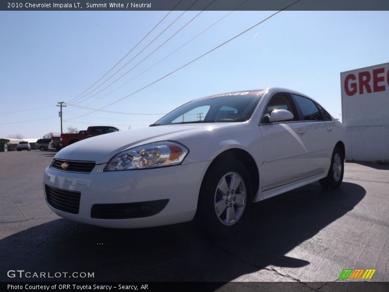 Summit White / Neutral 2010 Chevrolet Impala LT