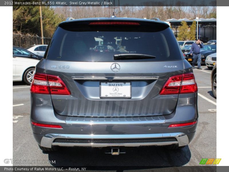 Steel Grey Metallic / Black 2012 Mercedes-Benz ML 550 4Matic