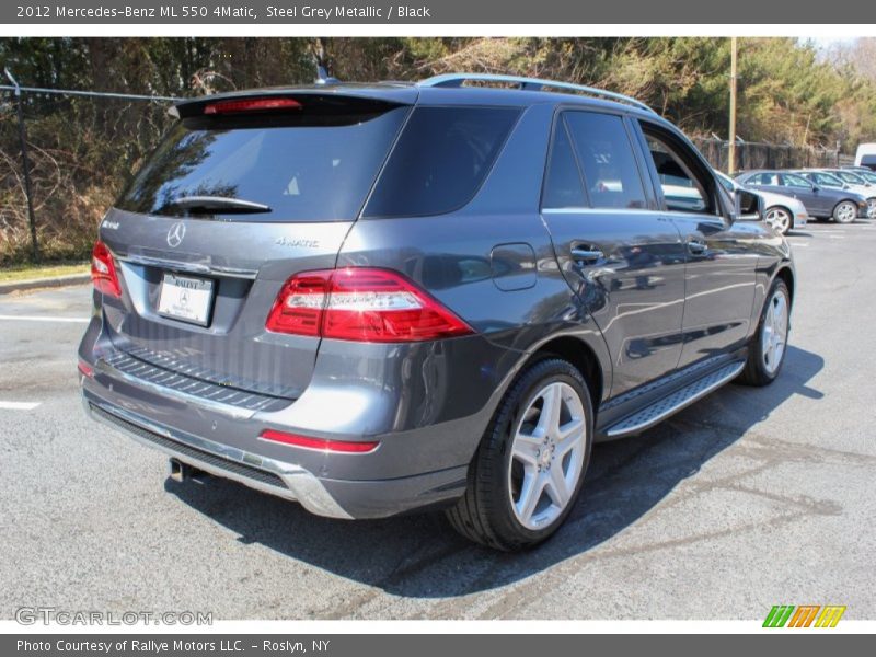 Steel Grey Metallic / Black 2012 Mercedes-Benz ML 550 4Matic