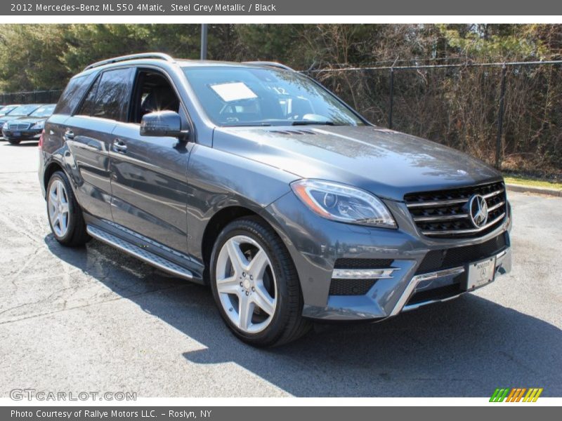 Steel Grey Metallic / Black 2012 Mercedes-Benz ML 550 4Matic