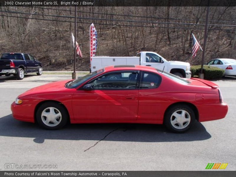 Bright Red / Ebony 2002 Chevrolet Monte Carlo SS