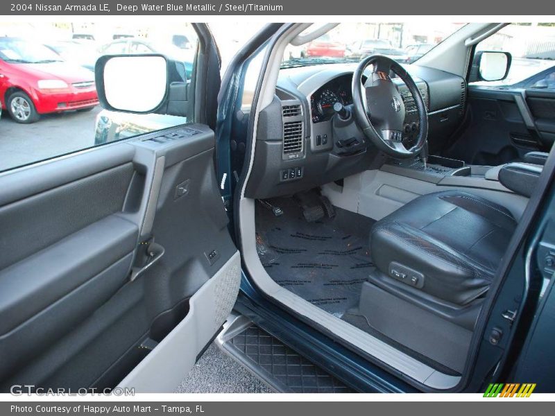 Deep Water Blue Metallic / Steel/Titanium 2004 Nissan Armada LE