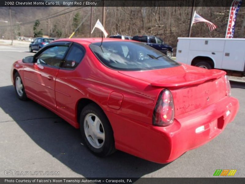 Bright Red / Ebony 2002 Chevrolet Monte Carlo SS