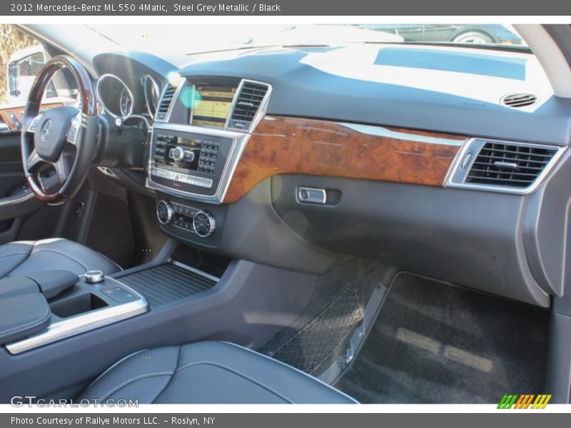 Steel Grey Metallic / Black 2012 Mercedes-Benz ML 550 4Matic