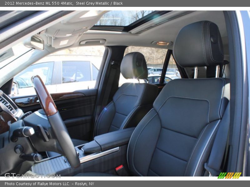 Steel Grey Metallic / Black 2012 Mercedes-Benz ML 550 4Matic