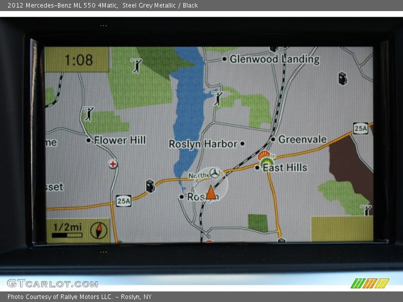 Navigation of 2012 ML 550 4Matic