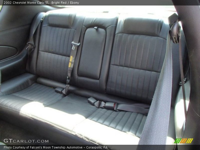 Rear Seat of 2002 Monte Carlo SS