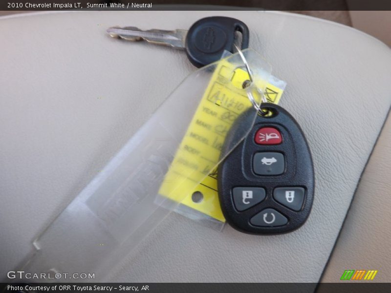 Keys of 2010 Impala LT