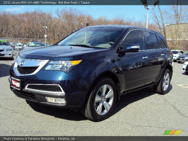 Bali Blue Pearl / Taupe 2012 Acura MDX SH-AWD Technology