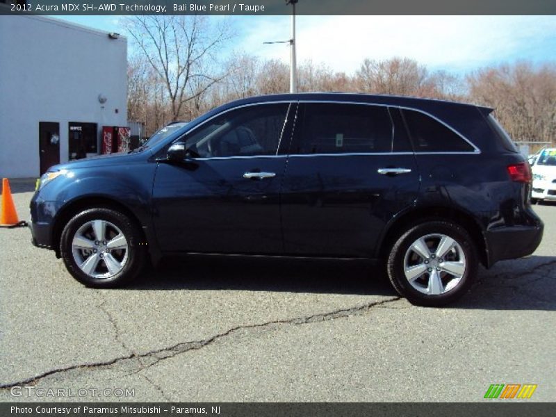 Bali Blue Pearl / Taupe 2012 Acura MDX SH-AWD Technology