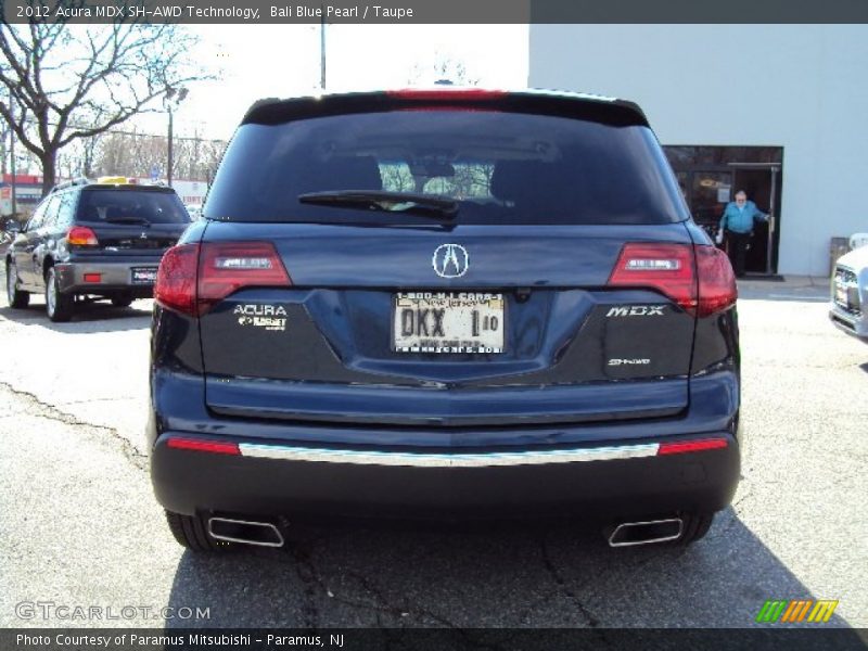 Bali Blue Pearl / Taupe 2012 Acura MDX SH-AWD Technology