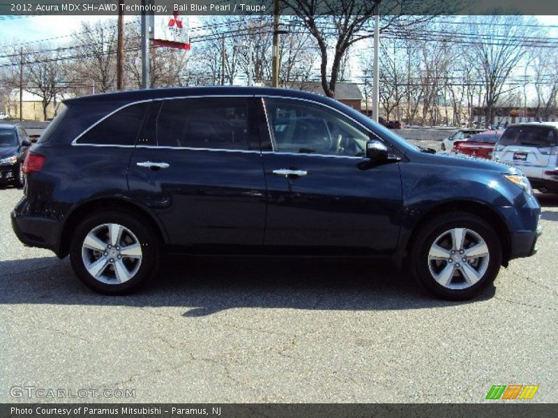 Bali Blue Pearl / Taupe 2012 Acura MDX SH-AWD Technology