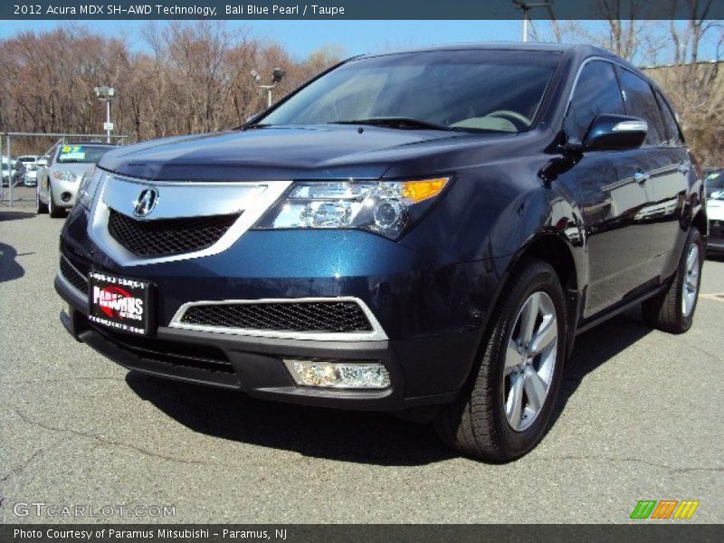 Bali Blue Pearl / Taupe 2012 Acura MDX SH-AWD Technology