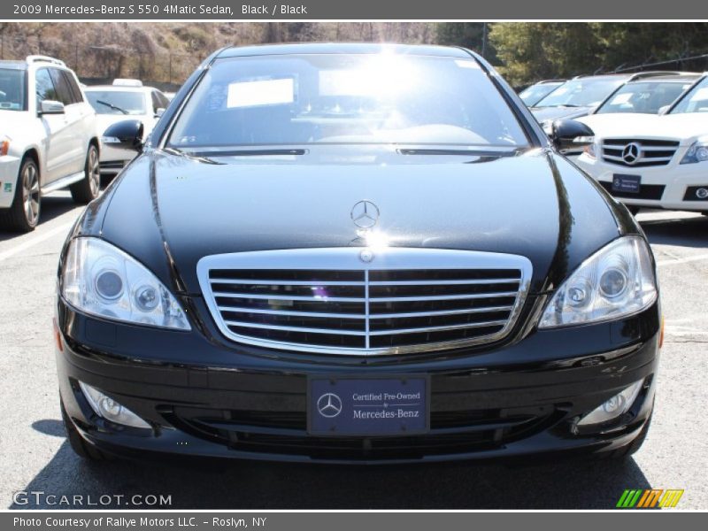 Black / Black 2009 Mercedes-Benz S 550 4Matic Sedan