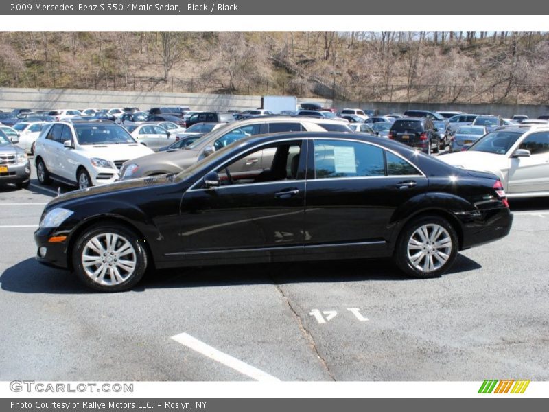 Black / Black 2009 Mercedes-Benz S 550 4Matic Sedan