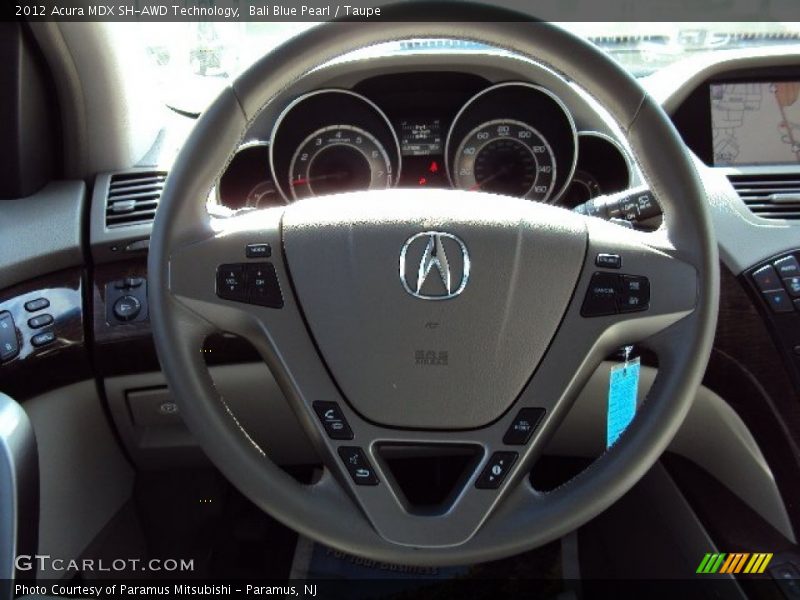 Bali Blue Pearl / Taupe 2012 Acura MDX SH-AWD Technology