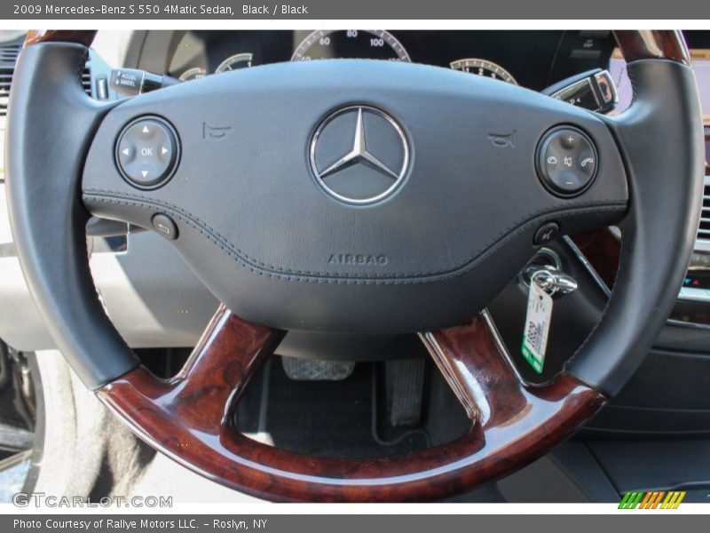 Black / Black 2009 Mercedes-Benz S 550 4Matic Sedan