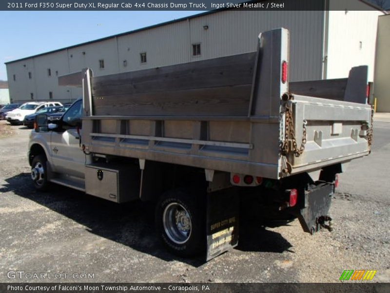 Ingot Silver Metallic / Steel 2011 Ford F350 Super Duty XL Regular Cab 4x4 Chassis Dump Truck