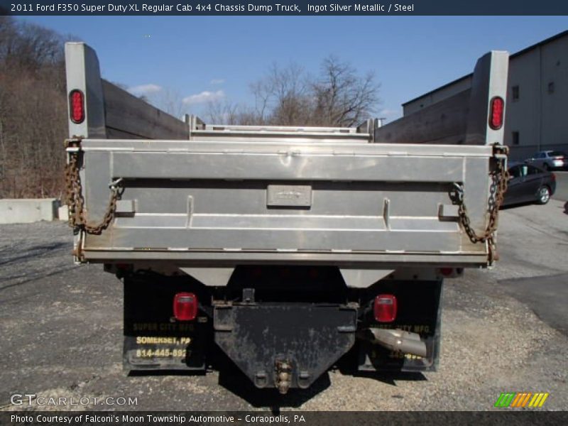Ingot Silver Metallic / Steel 2011 Ford F350 Super Duty XL Regular Cab 4x4 Chassis Dump Truck