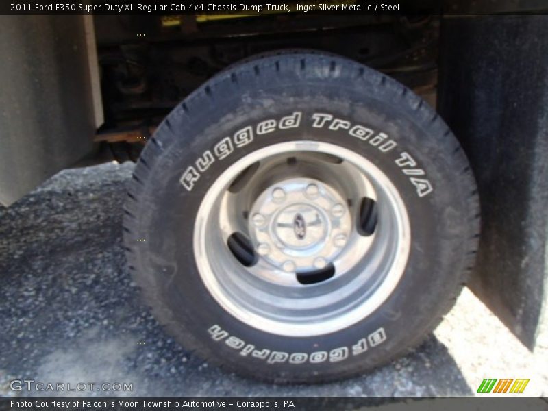Ingot Silver Metallic / Steel 2011 Ford F350 Super Duty XL Regular Cab 4x4 Chassis Dump Truck