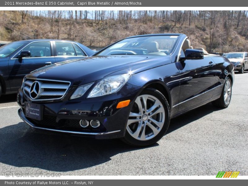 Capri Blue Metallic / Almond/Mocha 2011 Mercedes-Benz E 350 Cabriolet