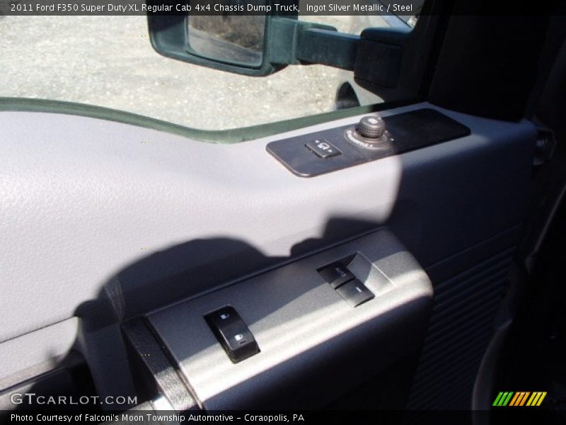 Ingot Silver Metallic / Steel 2011 Ford F350 Super Duty XL Regular Cab 4x4 Chassis Dump Truck