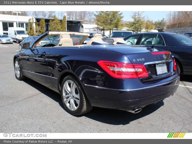 Capri Blue Metallic / Almond/Mocha 2011 Mercedes-Benz E 350 Cabriolet