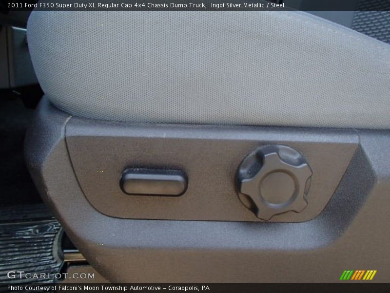 Ingot Silver Metallic / Steel 2011 Ford F350 Super Duty XL Regular Cab 4x4 Chassis Dump Truck