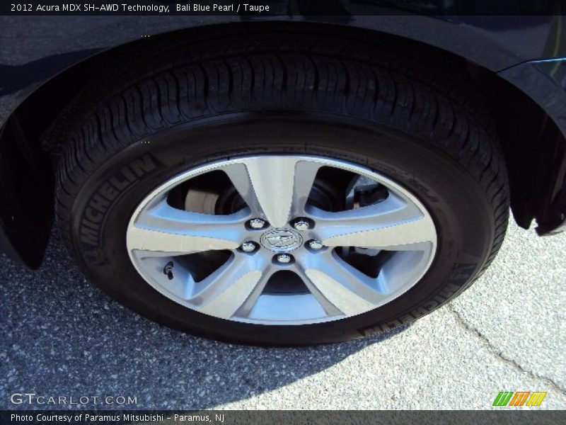 Bali Blue Pearl / Taupe 2012 Acura MDX SH-AWD Technology