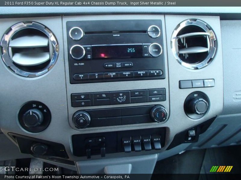 Ingot Silver Metallic / Steel 2011 Ford F350 Super Duty XL Regular Cab 4x4 Chassis Dump Truck