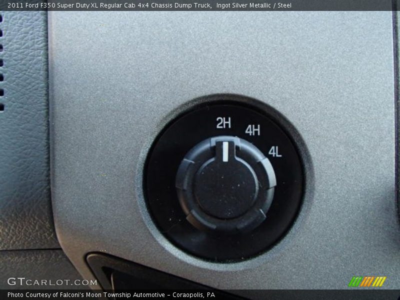 Ingot Silver Metallic / Steel 2011 Ford F350 Super Duty XL Regular Cab 4x4 Chassis Dump Truck