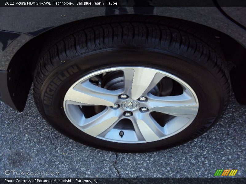 Bali Blue Pearl / Taupe 2012 Acura MDX SH-AWD Technology