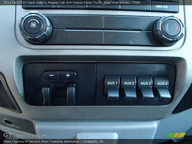 Ingot Silver Metallic / Steel 2011 Ford F350 Super Duty XL Regular Cab 4x4 Chassis Dump Truck