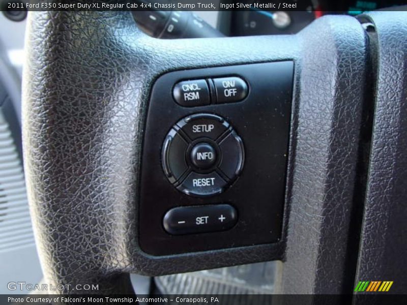 Ingot Silver Metallic / Steel 2011 Ford F350 Super Duty XL Regular Cab 4x4 Chassis Dump Truck