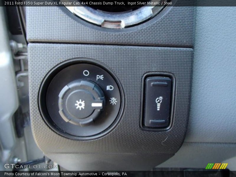 Ingot Silver Metallic / Steel 2011 Ford F350 Super Duty XL Regular Cab 4x4 Chassis Dump Truck