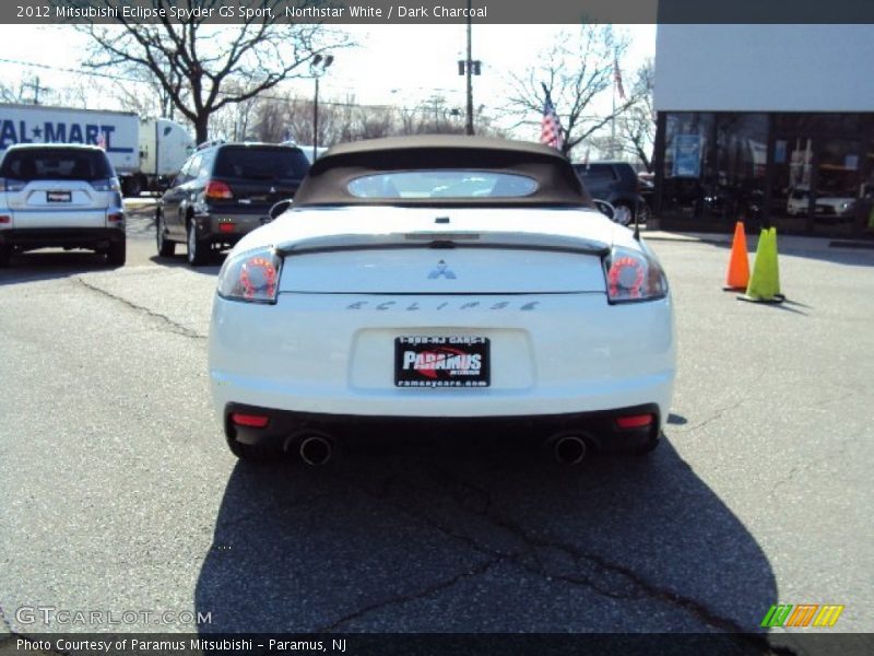 Northstar White / Dark Charcoal 2012 Mitsubishi Eclipse Spyder GS Sport