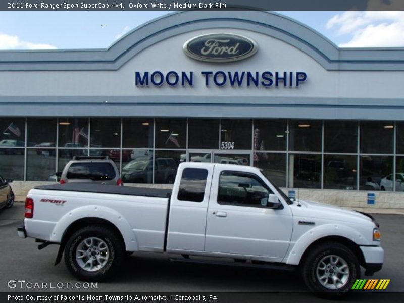 Oxford White / Medium Dark Flint 2011 Ford Ranger Sport SuperCab 4x4