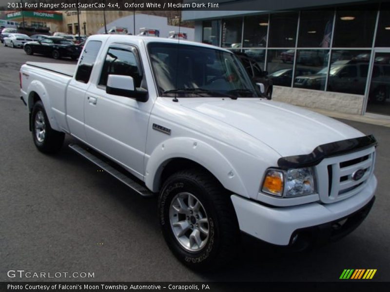Oxford White / Medium Dark Flint 2011 Ford Ranger Sport SuperCab 4x4