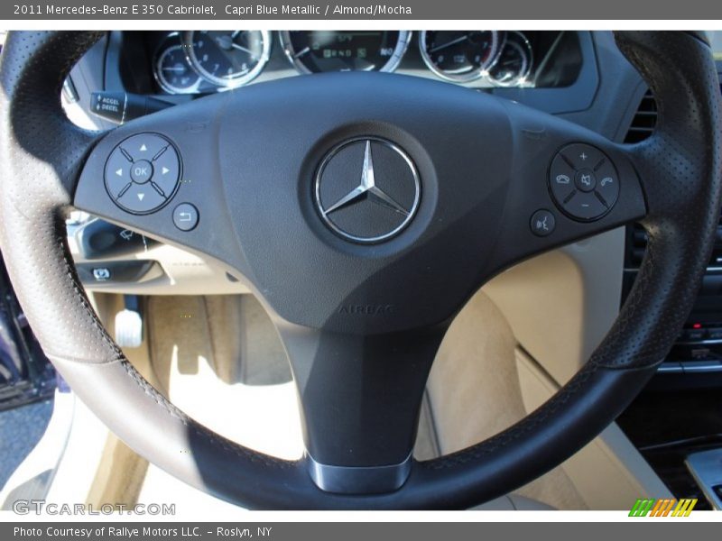 Capri Blue Metallic / Almond/Mocha 2011 Mercedes-Benz E 350 Cabriolet
