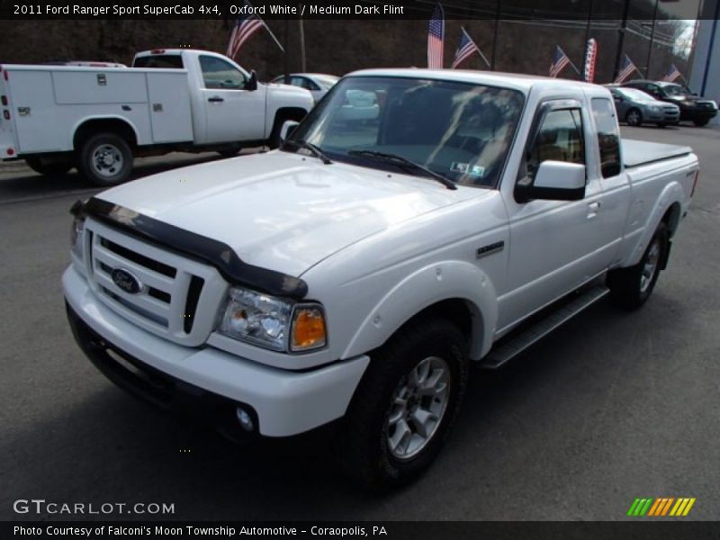 Oxford White / Medium Dark Flint 2011 Ford Ranger Sport SuperCab 4x4