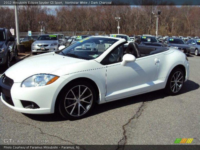 Northstar White / Dark Charcoal 2012 Mitsubishi Eclipse Spyder GS Sport