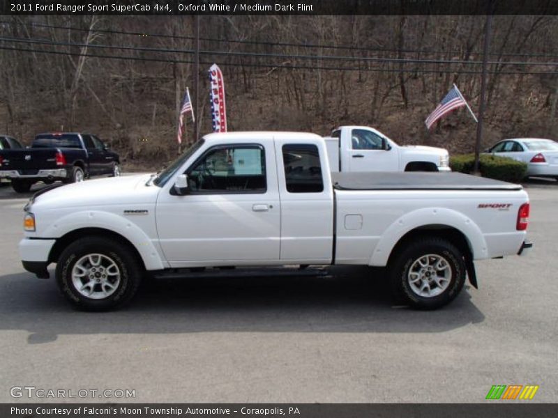 Oxford White / Medium Dark Flint 2011 Ford Ranger Sport SuperCab 4x4
